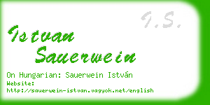 istvan sauerwein business card