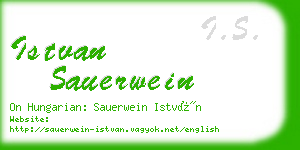 istvan sauerwein business card